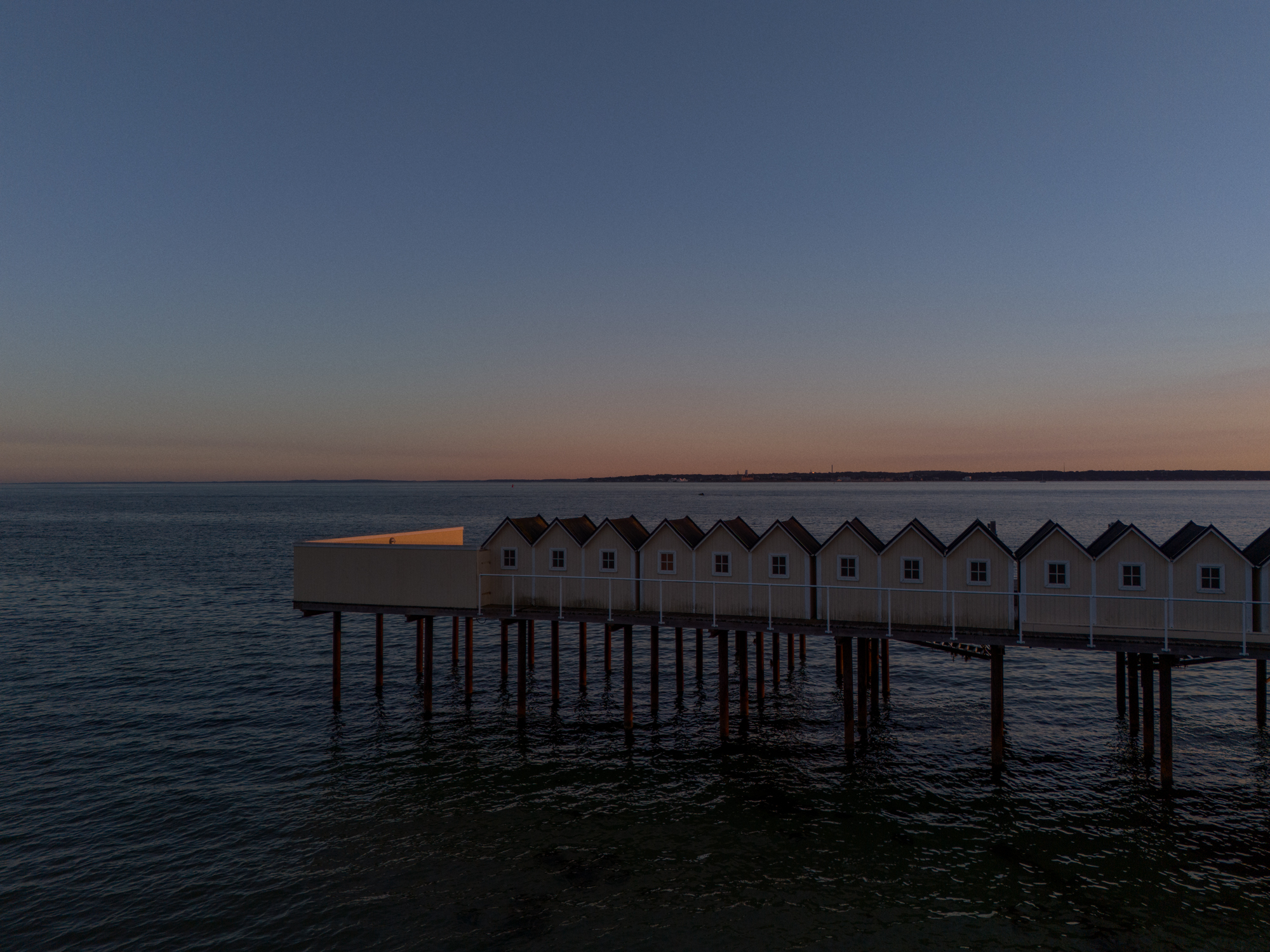 Huts by the sea at Pålsjöbaden