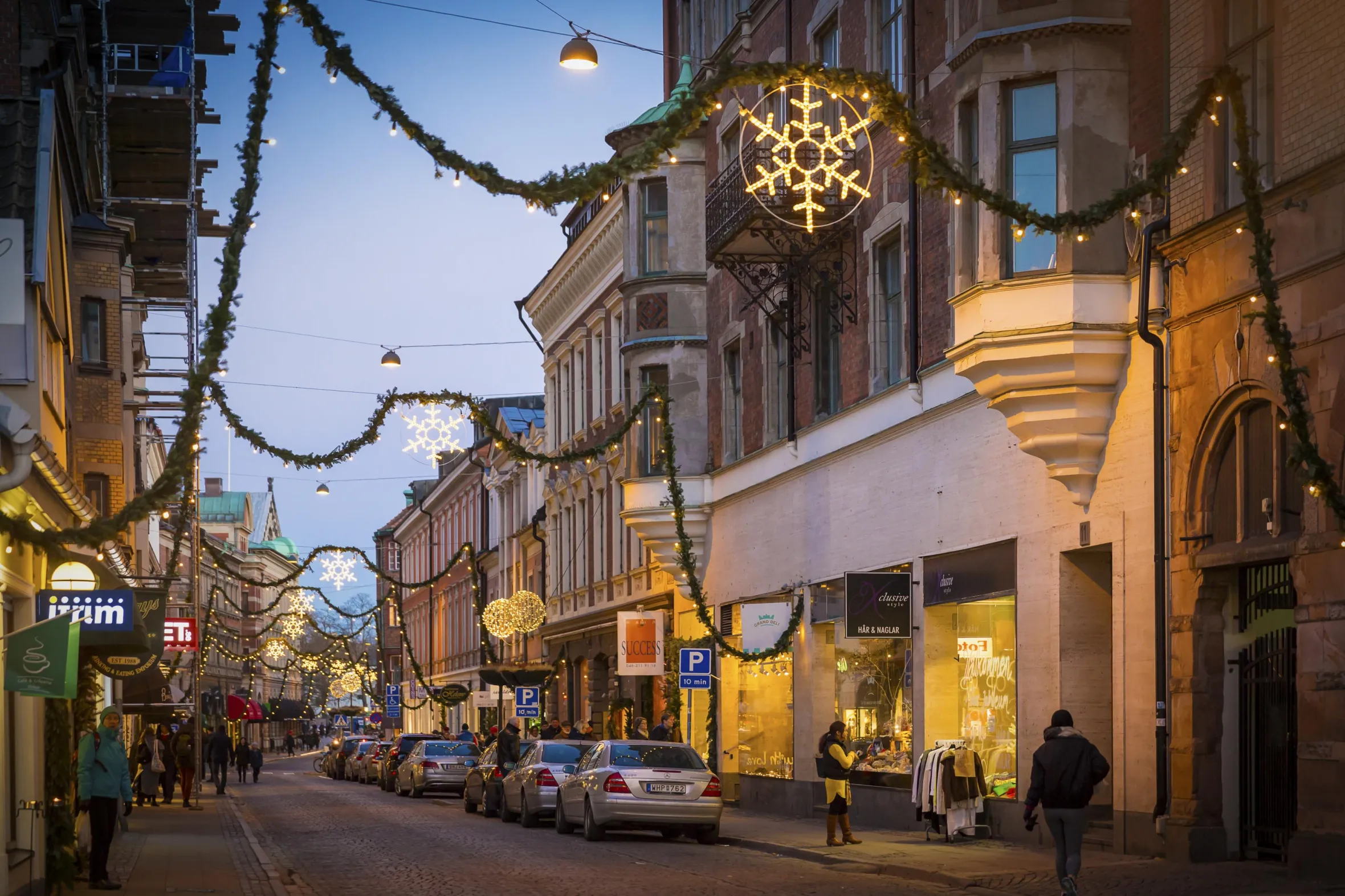 Christmas lights in Lund