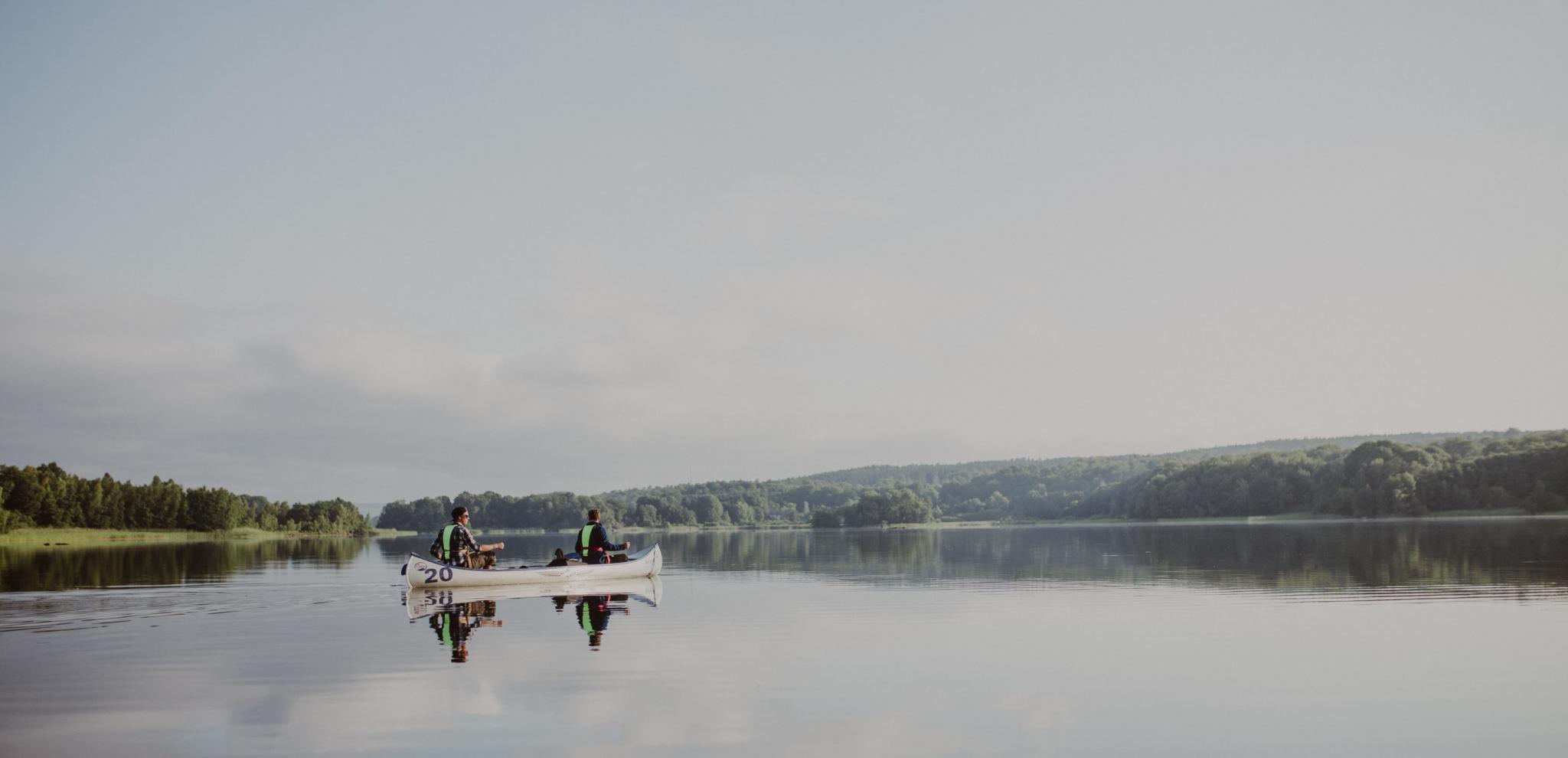 Paddling på Ivösjön