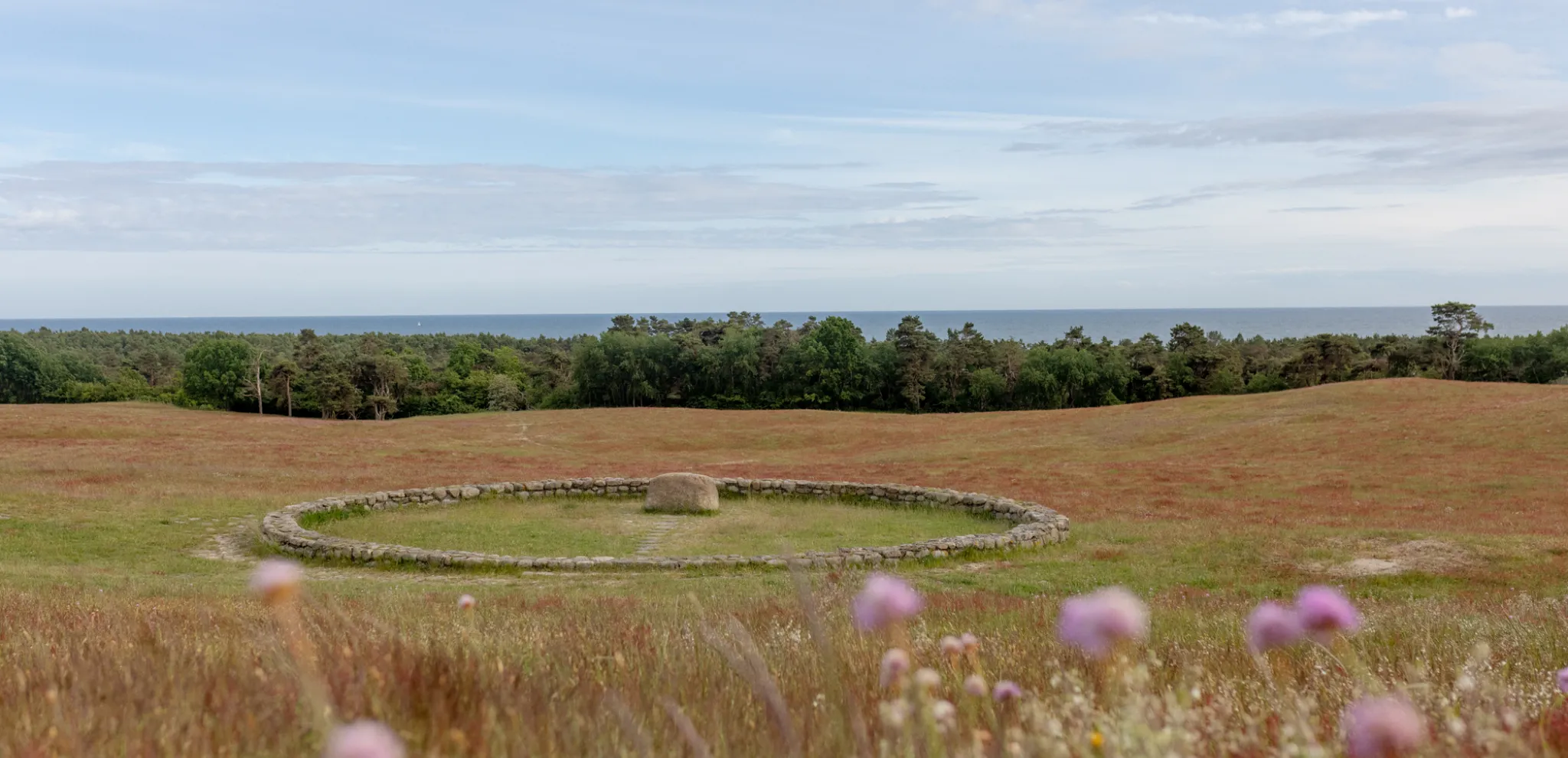 Meadow at Backåkra with the Meditation Ring
