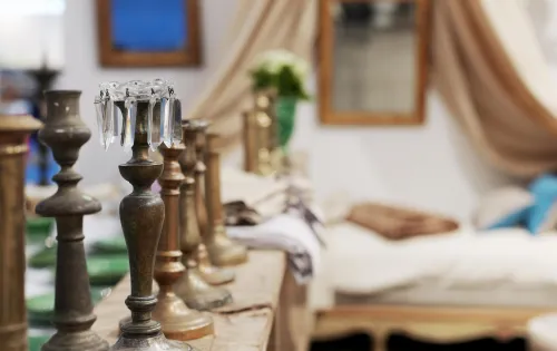 Antiques Inside a vintage store in Skåne