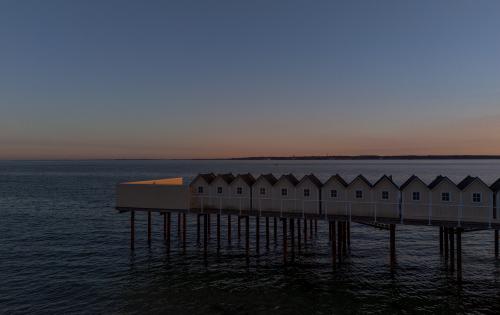 Huts by the sea at Pålsjöbaden
