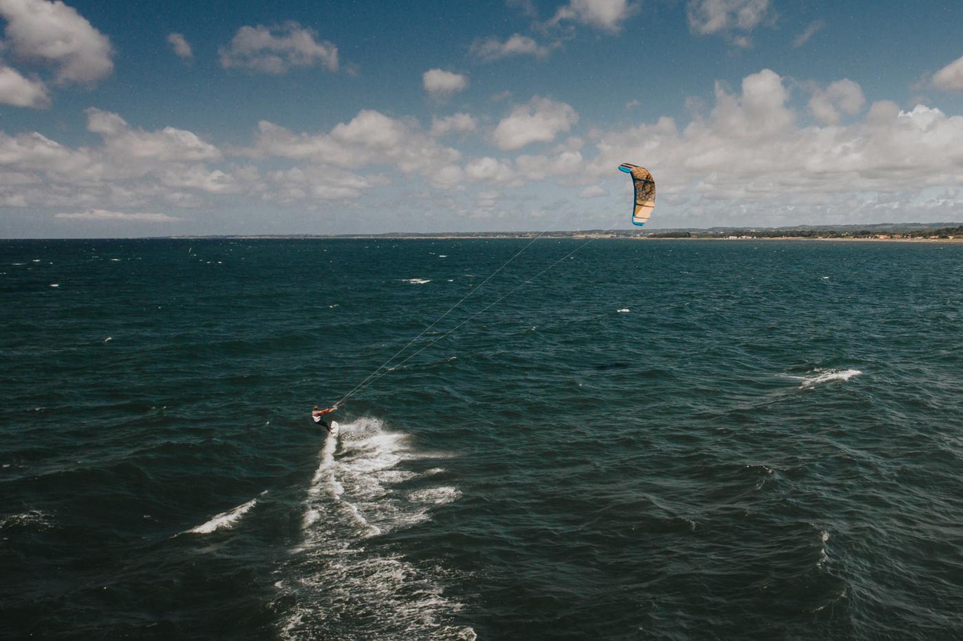Kitesurfing outside Angelholm