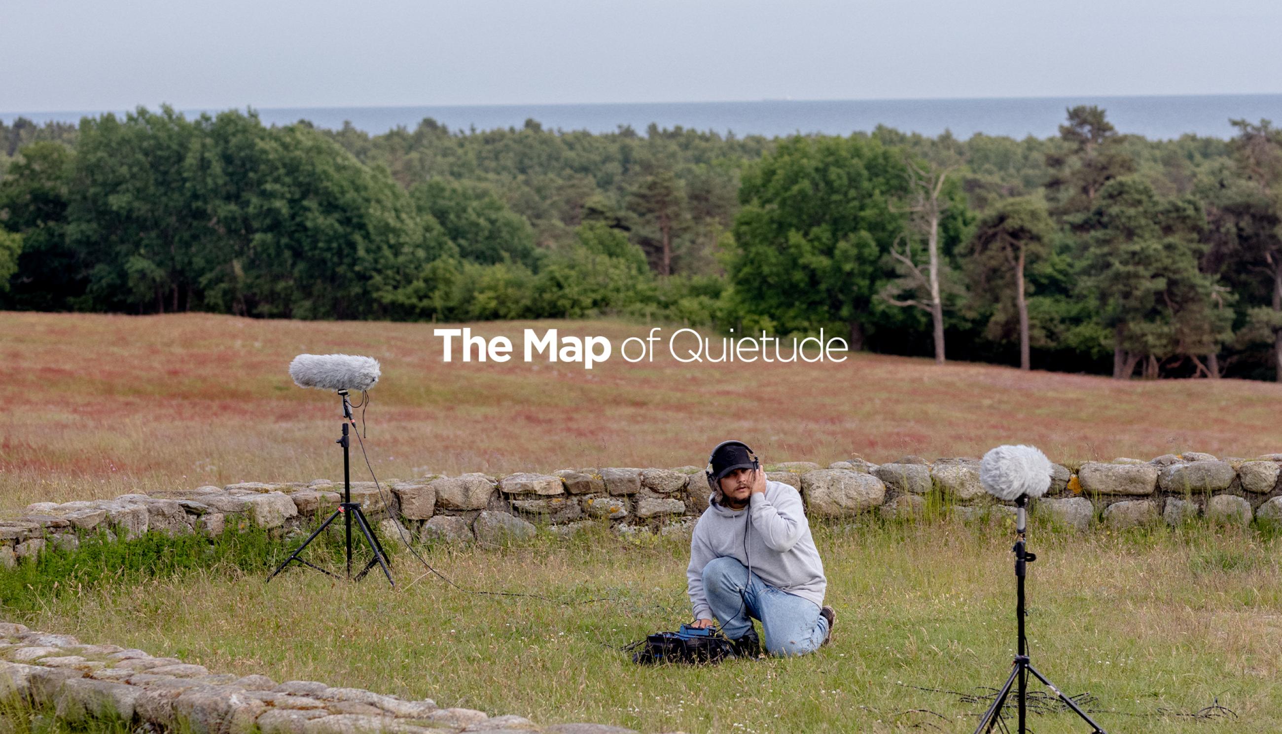 Sound guy recording sound at Backåkra.