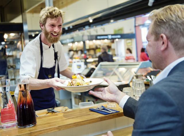 Vendor at Lunds Saluhall
