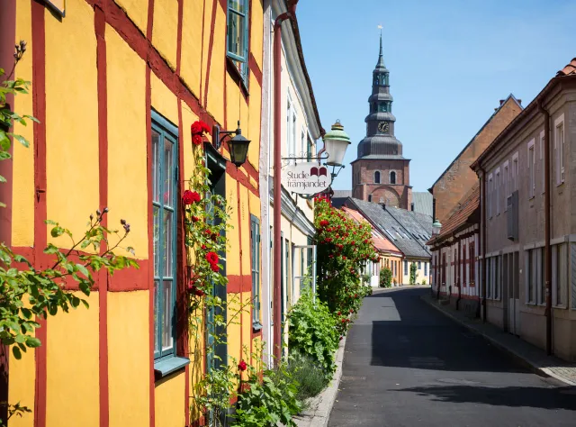 Gatuvy på Ystad i Skåne