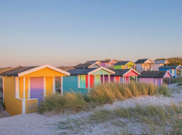 Bathing huts in Skanör