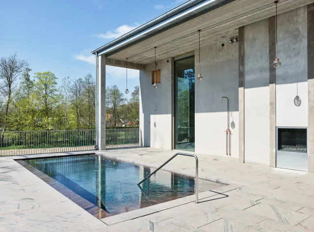 Pool area at Andrum Spa